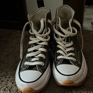 Converse Black and White High-Top Sneakers